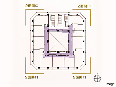 ワイドスパン概念図｜プラウドタワー武蔵小杉